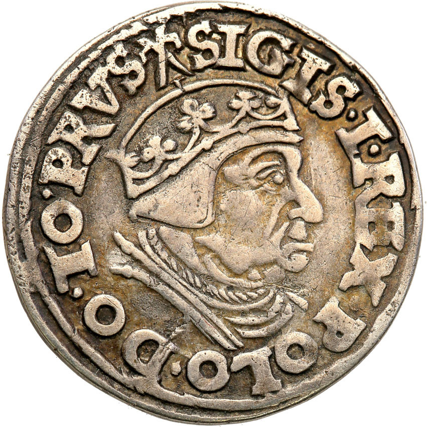 Zygmunt I Stary. Trojak (3 grosze) 1538, Gdańsk